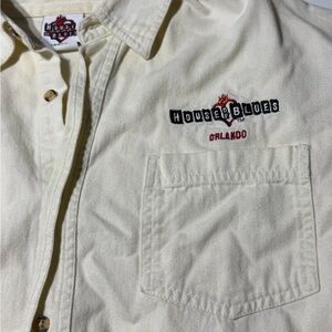 House of Blues Orlando Cream Casual Men's Shirt